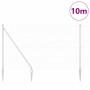 Reja con postes Plateado 1.5 x 10 m Acero