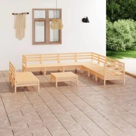 Garden furniture set 10 pieces solid pine wood by vidaXL, Garden sets - Ref: Foro24-3083129, Price: 412,78 €, Discount: %