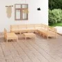 Juego de muebles de jardín 10 piezas madera maciza de pino de vidaXL, Conjuntos de jardín - Ref: Foro24-3083129, Precio: 412,...