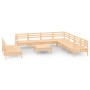 Gartenmöbel-Set 10-teilig aus massivem Kiefernholz von vidaXL, Gartensets - Ref: Foro24-3083129, Preis: 431,51 €, Rabatt: %