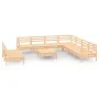 Juego de muebles de jardín 10 piezas madera maciza de pino de vidaXL, Conjuntos de jardín - Ref: Foro24-3083129, Precio: 412,...