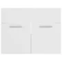 White engineered wood bathroom furniture set by vidaXL, Bathroom furniture - Ref: Foro24-3071045, Price: 168,63 €, Discount: %