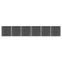 Black WPC fence panel set 1045x186 cm by vidaXL, fence panels - Ref: Foro24-3070433, Price: 1,00 €, Discount: %