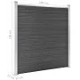 Black WPC fence panel set 1045x186 cm by vidaXL, fence panels - Ref: Foro24-3070433, Price: 1,00 €, Discount: %