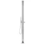Gartendusche mit braunem Sockel 225 cm Edelstahl von vidaXL, Pool- und Spa-Zubehör - Ref: Foro24-3070777, Preis: 278,09 €, Ra...