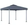 Gazebo with anthracite aluminum LED strip lights 300x300 cm by vidaXL, Tents and gazebos - Ref: Foro24-3070343, Price: 365,50...