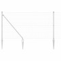 Reja con postes Plateado 1.2 x 25 m Acero
