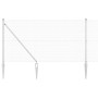 Reja con postes Plateado 1.4 x 25 m Acero