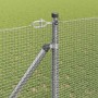 Reja con postes Plateado 1.4 x 25 m Acero