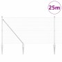 Reja con postes Plateado 1.4 x 25 m Acero