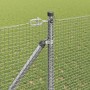 Reja con postes Plateado 1.4 x 25 m Acero