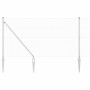 Reja con postes Plateado 1.4 x 25 m Acero