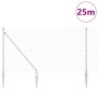 Reja con postes Plateado 1.4 x 25 m Acero