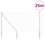 Reja con postes Plateado 1.4 x 25 m Acero