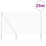 Reja con postes Plateado 1.5 x 25 m Acero