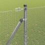 Reja con postes Plateado 1.5 x 25 m Acero