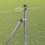 Reja con postes Plateado 1.5 x 25 m Acero