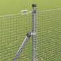 Reja con postes Plateado 1.5 x 25 m Acero