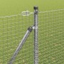 Reja con postes Plateado 1.5 x 25 m Acero