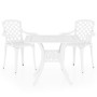 Bistro table and chairs 3-piece set, white cast aluminum by vidaXL, Garden sets - Ref: Foro24-3070588, Price: 496,89 €, Disco...