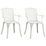 Bistro table and chairs 3-piece set, white cast aluminum by vidaXL, Garden sets - Ref: Foro24-3070588, Price: 460,76 €, Disco...