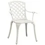 Bistro table and chairs 3-piece set, white cast aluminum by vidaXL, Garden sets - Ref: Foro24-3070588, Price: 460,76 €, Disco...
