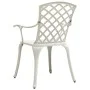 Bistro table and chairs 3-piece set, white cast aluminum by vidaXL, Garden sets - Ref: Foro24-3070588, Price: 460,76 €, Disco...