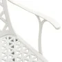 Bistro table and chairs 3-piece set, white cast aluminum by vidaXL, Garden sets - Ref: Foro24-3070588, Price: 460,76 €, Disco...