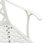 Bistrotisch und Stühle 3 Stück Aluminiumguss weiß von vidaXL, Gartensets - Ref: Foro24-3070588, Preis: 507,05 €, Rabatt: %