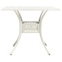 Bistrotisch und Stühle 3 Stück Aluminiumguss weiß von vidaXL, Gartensets - Ref: Foro24-3070588, Preis: 507,05 €, Rabatt: %