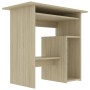 Schreibtisch aus Sonoma-Eichensperrholz, 80 x 45 x 74 cm von vidaXL, Schreibtische - Ref: Foro24-801367, Preis: 67,86 €, Raba...