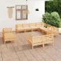 Gartenmöbel-Set 11-teilig aus massivem Kiefernholz von vidaXL, Gartensets - Ref: Foro24-3083214, Preis: 529,74 €, Rabatt: %