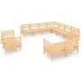 Gartenmöbel-Set 11-teilig aus massivem Kiefernholz von vidaXL, Gartensets - Ref: Foro24-3083214, Preis: 529,74 €, Rabatt: %