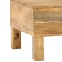 Mesa de centro de madera maciza de mango 110x55x35 cm