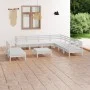 Garden furniture set 10 pieces solid white pine wood by vidaXL, Garden sets - Ref: Foro24-3083130, Price: 498,14 €, Discount: %