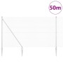 Reja con postes Plateado 1.5 x 50 m Acero