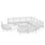 Garden furniture set 12 pieces solid white pine wood by vidaXL, Garden sets - Ref: Foro24-3083160, Price: 636,62 €, Discount: %
