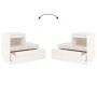 Nachttische 2 Stk. massives Kiefernholz weiß 60x34x51 cm von vidaXL, Nachttische - Ref: Foro24-814377, Preis: 109,40 €, Rabat...
