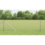 Reja con postes Plateado 0.4 x 100 m Acero