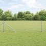 Reja con postes Plateado 0.4 x 100 m Acero