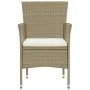Garten-Essgruppe, 7-teilig, beiges synthetisches Rattan von vidaXL, Gartensets - Ref: Foro24-3070753, Preis: 692,00 €, Rabatt: %