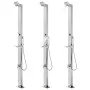 Garden shower with brown base 225 cm stainless steel by vidaXL, Pool and spa accessories - Ref: Foro24-3070787, Price: 290,98...