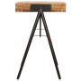 Escritorio de madera maciza de mango 118x50x75 cm