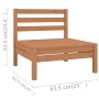 Gartenmöbel-Set 11-teilig aus massivem honigbraunem Kiefernholz von vidaXL, Gartensets - Ref: Foro24-3083217, Preis: 612,85 €...