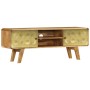 Mueble para TV de madera maciza de mango 120x30x45 cm