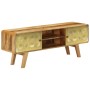 Mueble para TV de madera maciza de mango 120x30x45 cm