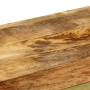 Mesa de centro de madera maciza de mango 90x50x40 cm