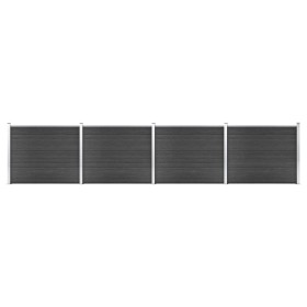 Gray WPC Fence Panel Set 699x146 cm by vidaXL, fence panels - Ref: Foro24-3070457, Price: 766,23 €, Discount: %