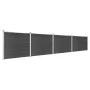 Graues WPC-Zaunplatten-Set 699 x 146 cm von vidaXL, Zaunpaneele - Ref: Foro24-3070457, Preis: 813,17 €, Rabatt: %