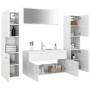 Glänzend weißes Badezimmermöbelset aus Holzwerkstoff von vidaXL, Badezimmermöbel - Ref: Foro24-3071069, Preis: 224,88 €, Raba...